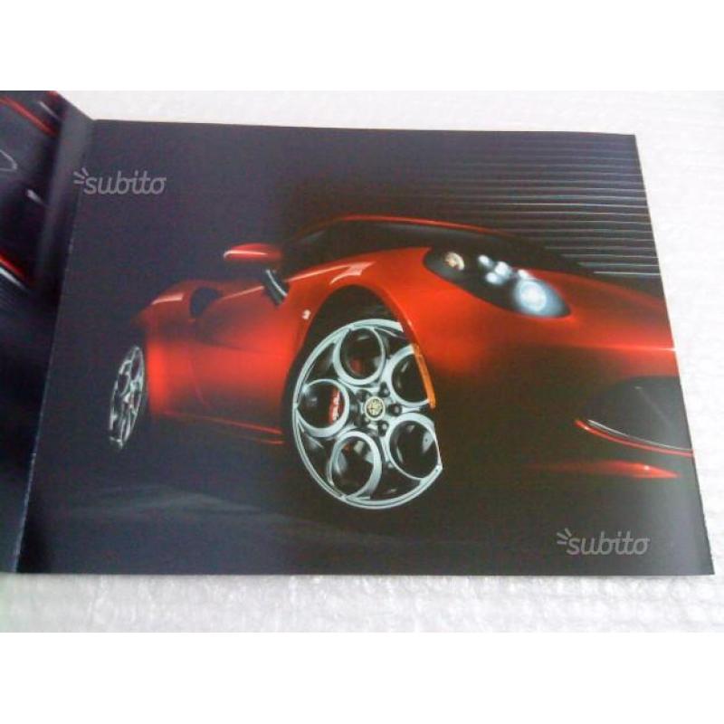 Brochure dépliant tecnico foto Alfa Romeo 4C