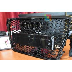 Griglia nera rs4 look audi a4 b8 8k 2007-2012