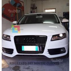 Griglia nera rs4 look audi a4 b8 8k 2007-2012