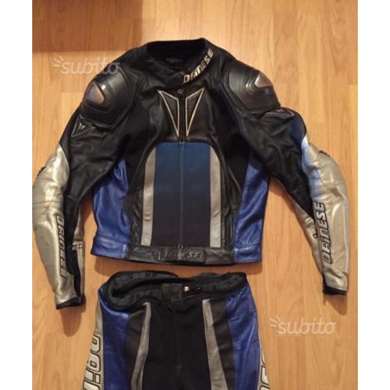 Tuta moto in pelle divisibile DAINESE