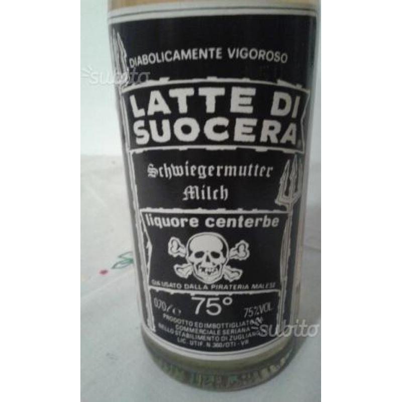 Bottiglia anni 70 Latte della suocera