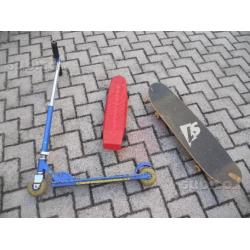 Monopattino reptor e 2 skateboard