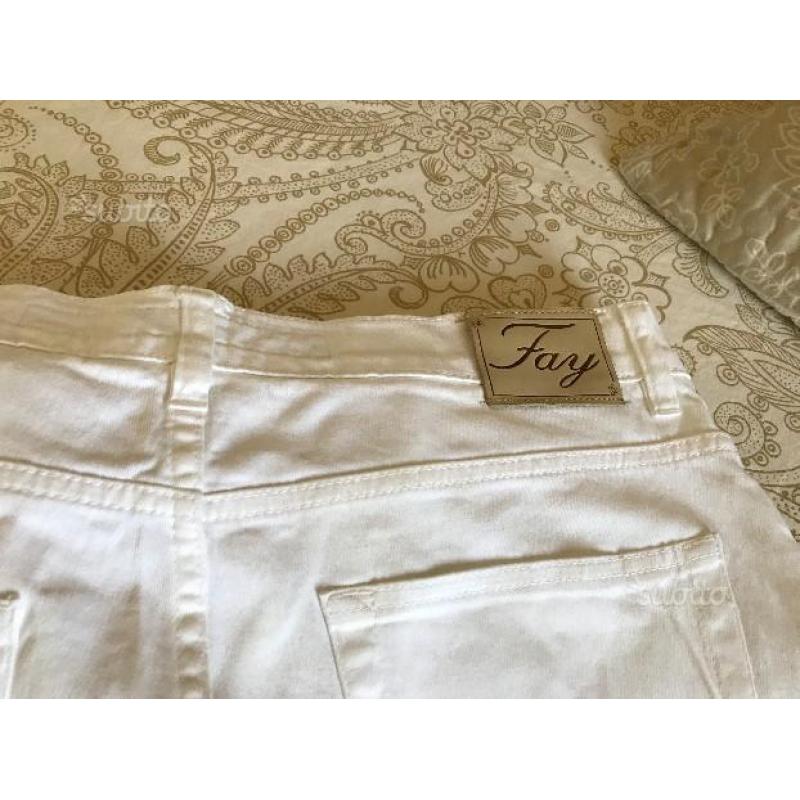 FAY jeans bianco uomo taglia 50 (COME NUOVO)