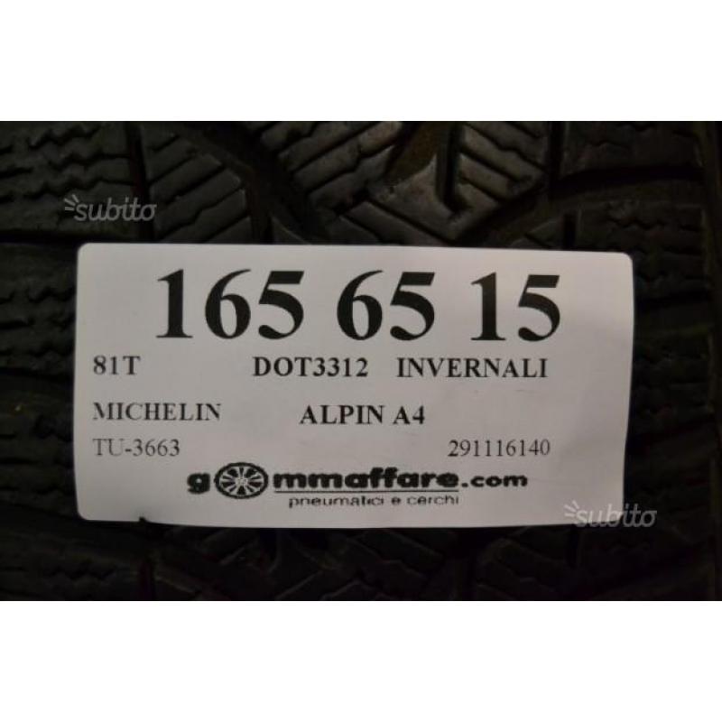 4 pneumatici 165/65/15 81T MICHELIN INV TU-3663